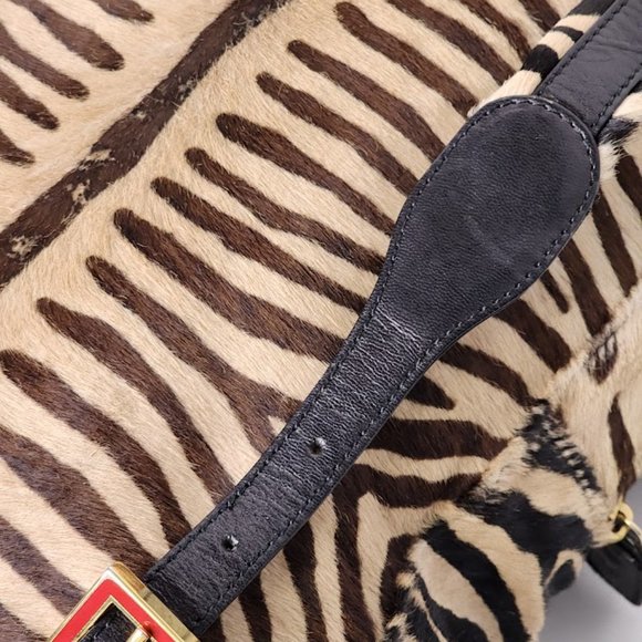 Fendi Mamma Baguette Animal Print and Calf Leather Backpack - Picture 13 of 15